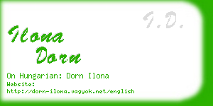 ilona dorn business card